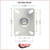 Service Caster Regency 600CSW415 600CSW415WB U-Boat Replacement Caster Set – REG-SCC-20S414-PPUB-MRN-TP2-2-TLB-2